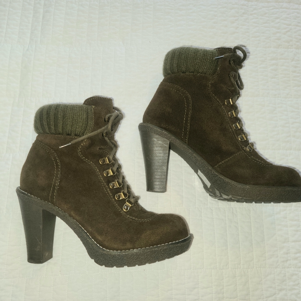 Envy Green Ankle Boots